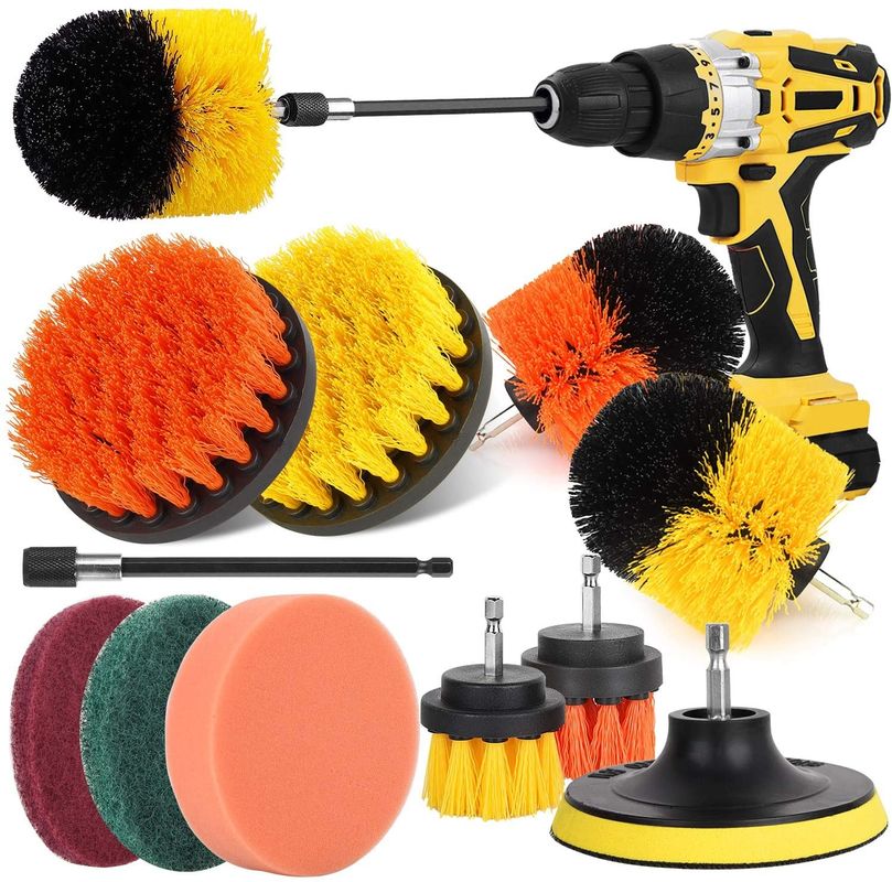 buy Nylon 12pcs Polypropylene Power Drill Brush Scrubber Set 430g online manufacturer