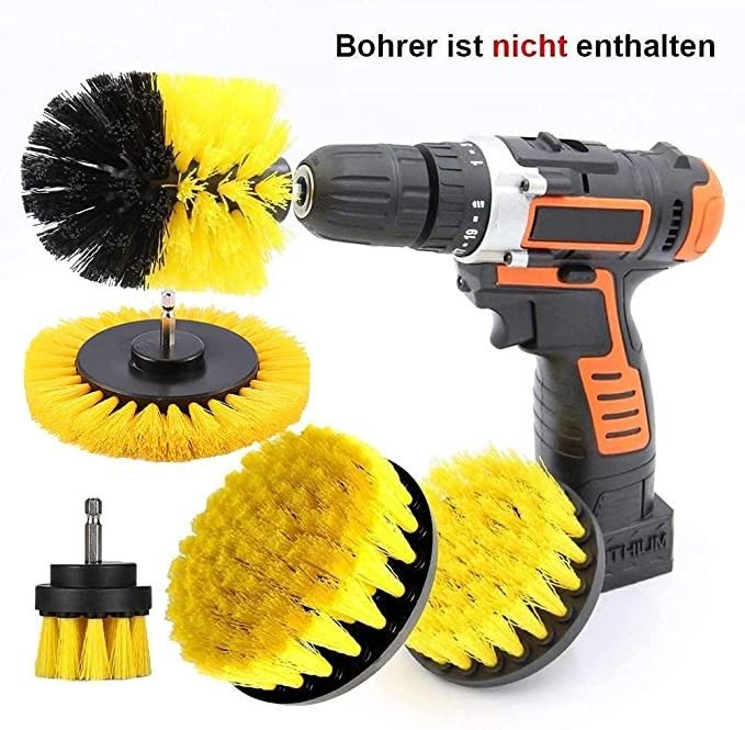 buy Drill Brush Attachment Cleaning Brush Rim Brush Scrubber Cleaning Brush Kit online manufacturer