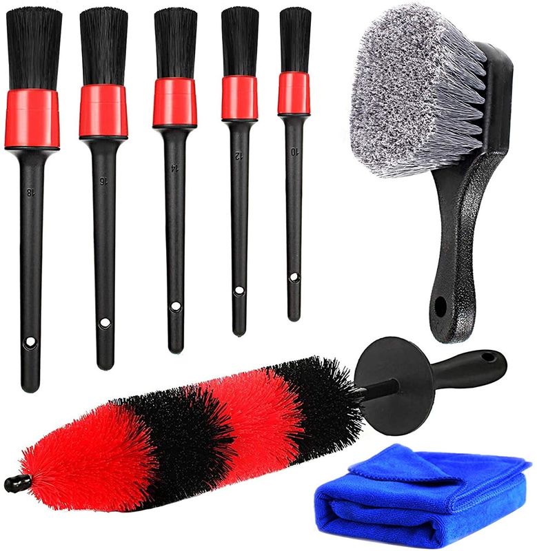 buy PP Car Cleaning Brush Kit Include 5 Car Detailing Brushes online manufacturer