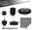 Black Color Drill Brush Attachment Set 7 Pieces Customized