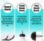 White Soft Bristle Cordless Drill Attachment Cleaning Brush For Car Seats Carpet Leather