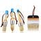1.5in Chalk And Wax Paint Brushes Set 3pcs Wooden Handle DIY Painting