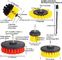 Nylon PP Filament Electric Drill Brush 24 Pieces Red 2'' 3.5'' 4'' 5&quot;