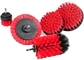 Nylon 0.3mm Filament Drill Brush Attachment Kit For Cleaning